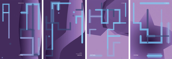 Abstract Geometric Vector Poster Background Design