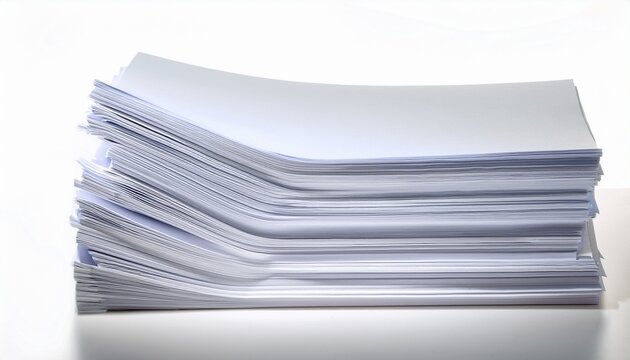 A Stack Of White Paper Sheets
