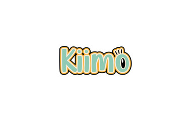 letter kiimo animation logo design with eye 