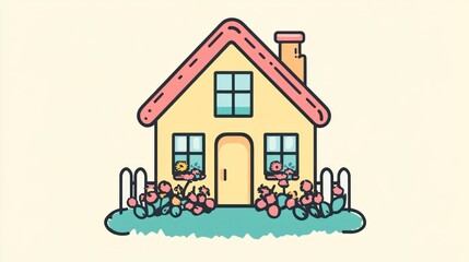 Cute house illustration