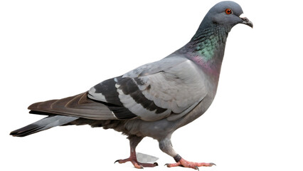 pigeon on white background