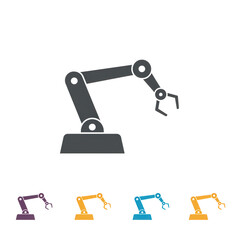 Robotic arm icon graphic design isolated on transparent background