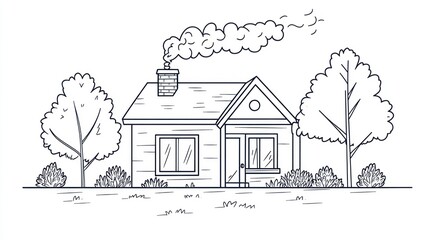 Simple house illustration