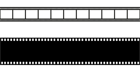 Video frame strip set, film strip, negative, reel, photo reel, video reel, photography, photo negative border set
