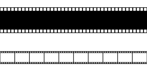 Video frame strip set, filn strip, negative, reel, photo reel, video reel, photography, photo negative border set