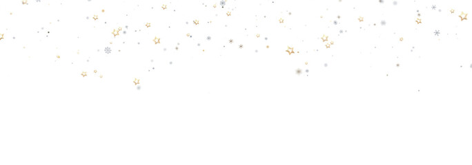 Sparkling stars and snowflakes festive background. Ideal for holidays.