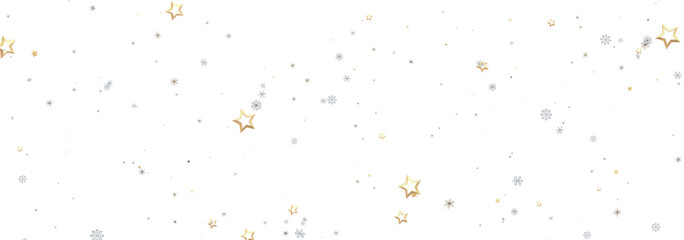 Sparkling stars and snowflakes on white. Perfect for holidays, celebrations, and winter themes.
