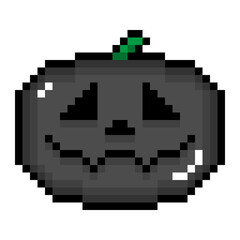 Fototapeta premium Pixel art item Jack-o'-Lantern (7)