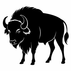 Simple Bison Silhouette