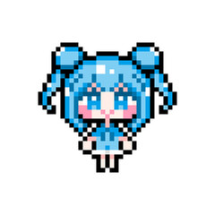 Pixel art girl 04 upright (2)