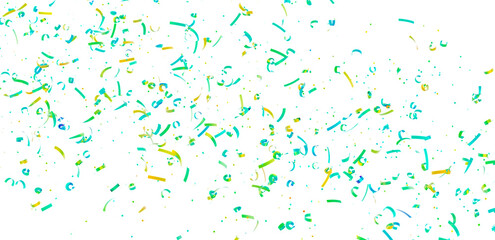 Image of colorful confetti falling, ideal for celebrations, parties, and festive designs. High-resolution.
