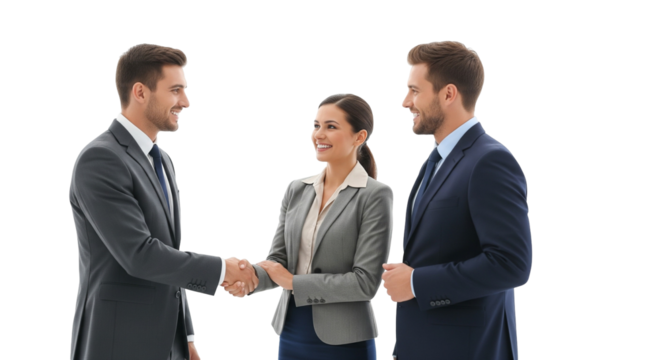 Business Team Celebrating Partnership and Success
