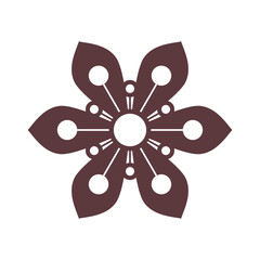 Japanese floral ornament icon