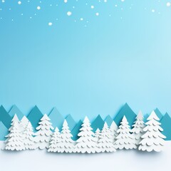 Obraz premium White Christmas tree christmas outdoors nature.