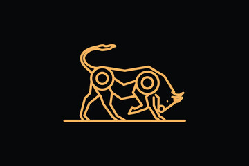 vector illustration of a zebra