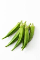 オクラ　白バック