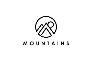 mountain logo design 