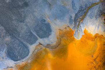 Geamana polluted lake, Romania