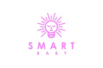 Smart Baby Logo – Smiling Sun Illustration