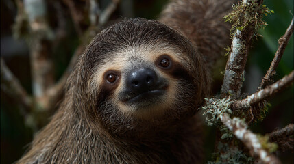 Sloth portrait.