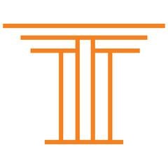 pillar logo icon vector design