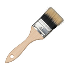 Paint brush isolated on transparent background, a tool for painting and decorating