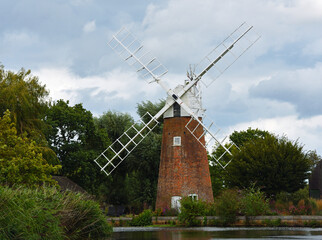 Wind pump on the river Ant Norfolk England
