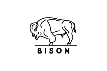 : Strong Bison Logo Design for Outdoor and Sports Branding