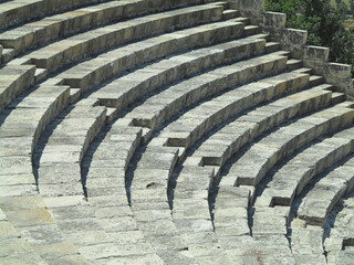Ancient Roman amphitheater ruins in Cyprus