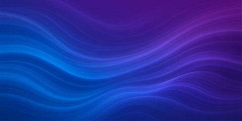 Soft flowing waves of blue and purple light in a sat