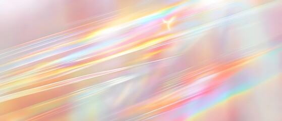 Obraz premium Rainbow light refraction overlay