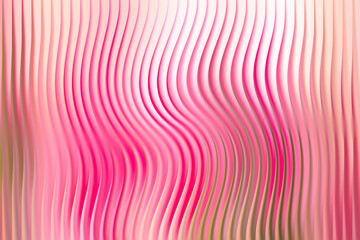 Illustration of abstract background with wavy vertical lines in pink tones creating a modern design