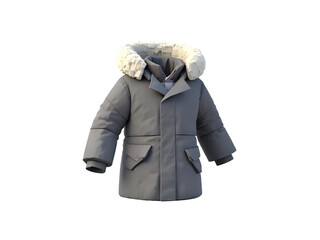 3D Coat Model PNG with Transparent Background
