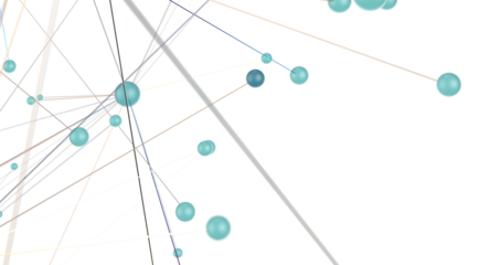 Concept of AI technology, Motion of digital data flow.