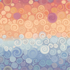 Fototapeta premium Colorful Spiral Pattern Abstract Background Design