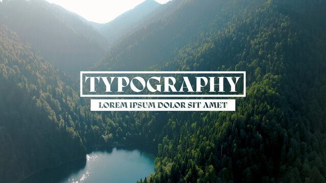 Typography Intro Template