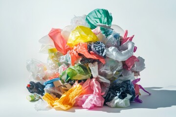plastic garbage recycle concept