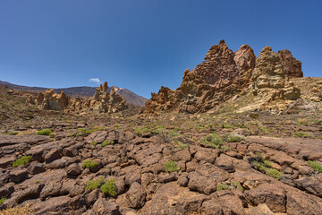 Lava formations at Roques de Garcia
