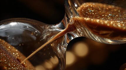 Fototapeta premium Golden Sands of Time Flow