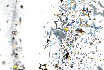 Festive background with glittering stars. Perfect for holidays, celebrations, and joyful events.