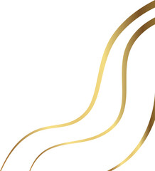 Gold Gradient Vector Corner Element