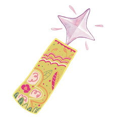 Cute candle illustration