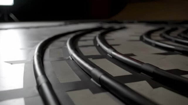 Soundstage Cable Runs Sweep in Monochrome Arcs