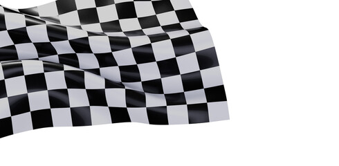 Fototapeta premium High-quality checkered flag image. Perfect for racing, victory, success concepts.