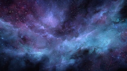 Fototapeta premium Cosmic Nebula with Stellar Cloudscape.