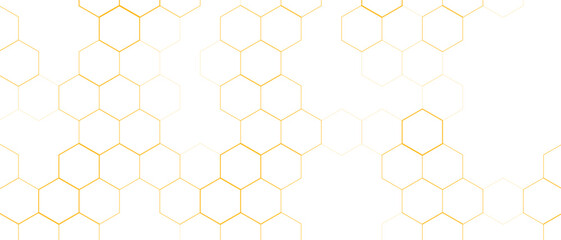 Yellow Hexagon Background . Abstract Honeycomb Pattern Design for web, wallpaper, app or print