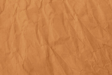 Abstract wrinkled brown crumpled paper texture background
