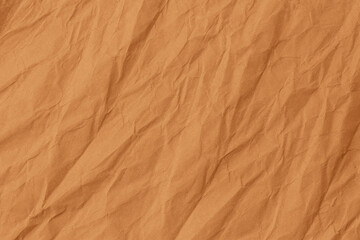 Abstract wrinkled brown crumpled paper texture background