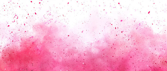 Pink watercolor explosion: abstract art with speckled texture
