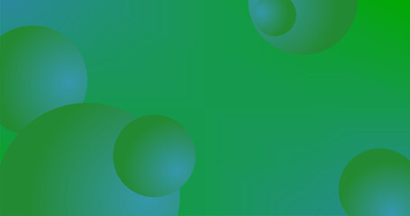 Gradient Abstract Copy Space background of balls in green tones